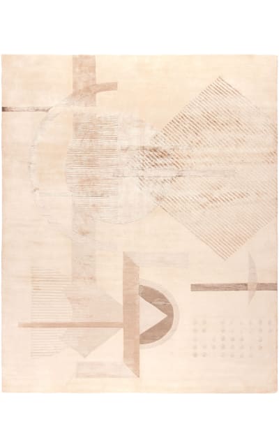 HRI Coco 11831-G Ivory - Grey Area Rug