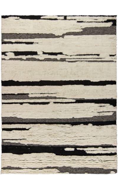 HRI Fern Fn-03 Black Area Rug