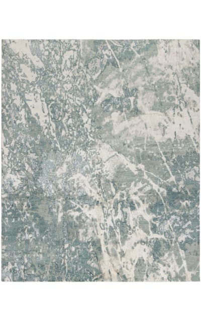 HRI Glaze Gl-13 Grey - Green Area Rug