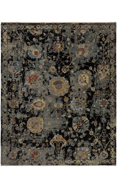 HRI Premia PR-14 Black Area Rug