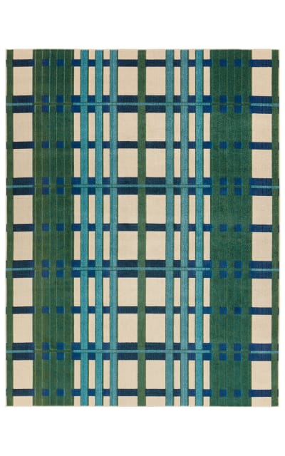 Alina Mohair Ali01 Blue Area Rug