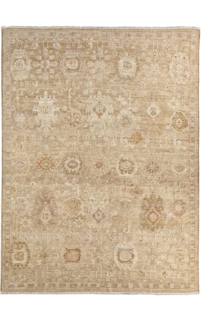 Cicek Elvina CIC05 Tan - Beige Area Rug