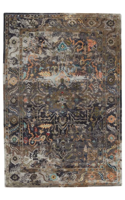 Citrine Cristobol Cit14 Dark Green Area Rug