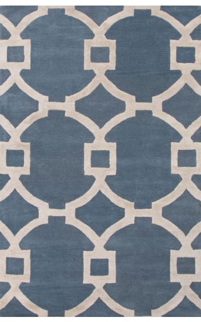 City Regency Ct53 Aegean Blue-Antique White Area Rug Clearance