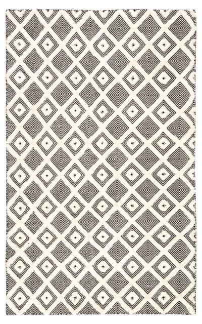 Rebecca Bosc Rbc07 Ivory - Black Area Rug