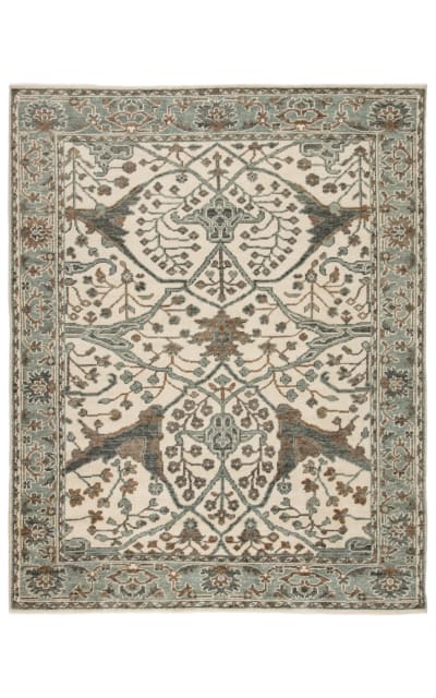 Salinas Slayton Sln11 Light Teal - Ivory Area Rug