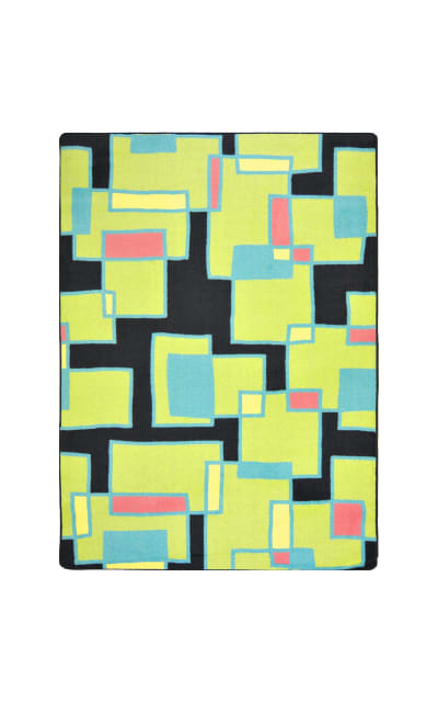 Joy Carpets Kid Essentials Outside The Box Tropical Area Rug