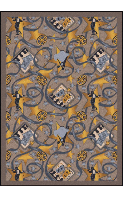 Any Day Matinee Silver Screen Taupe Area Rug