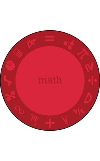 Joy Carpets Kid Essentials Steam Math Area Rug