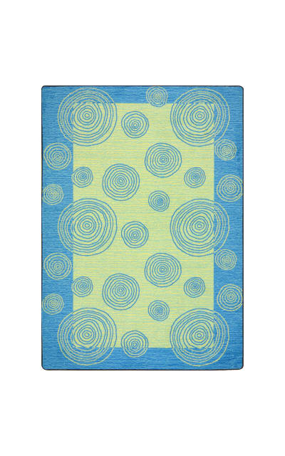 Joy Carpets Kid Essentials Whimzi Teal Area Rug