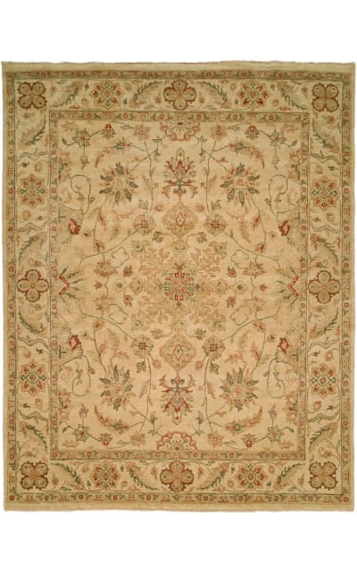 Famous Maker Oushak 100404 Ivory - Rust | Rug Studio