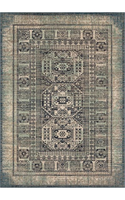 Karastan Estate Bleinhem Blue Area Rug