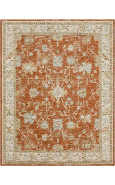 Adalia Iznik Rust Area Rug