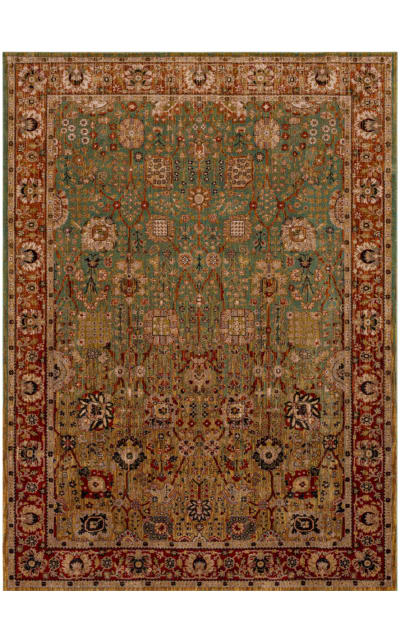 Spice Market Myanmar Aquamarine Area Rug