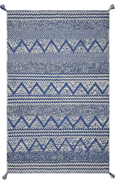 Kas Hang Ten Malibu 854 Blue Area Rug