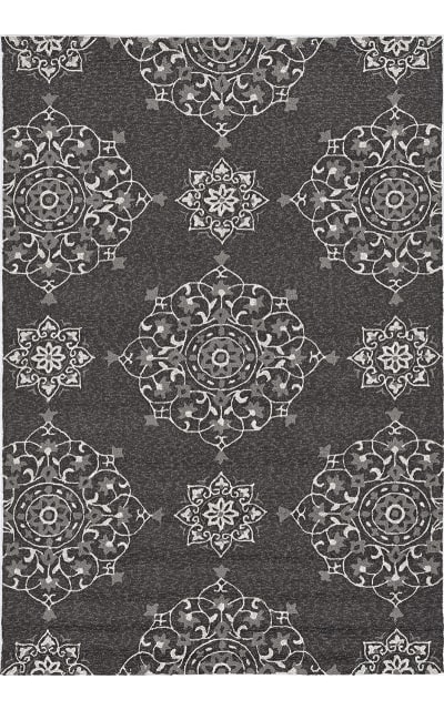 Kas Harbor 4207 Charcoal Courtyard Area Rug