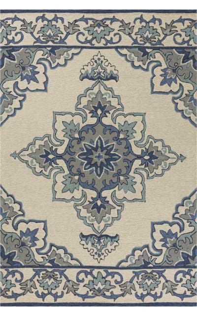 Kas Harbor 4238 Ivory - Blue Area Rug