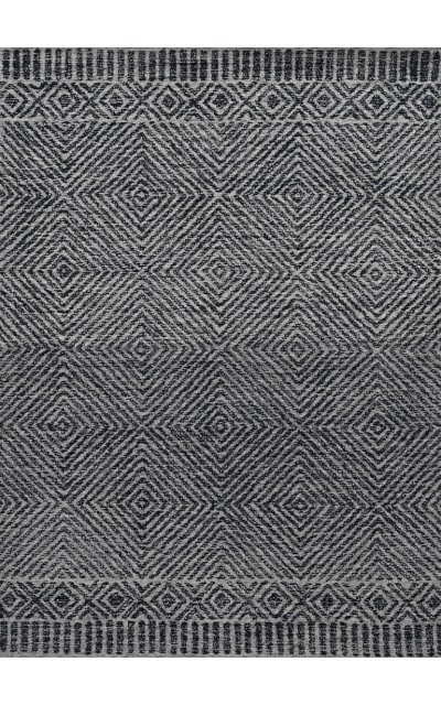 Kas Hudson 2463 Grey - Black Area Rug