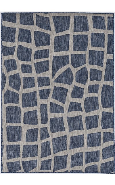 Kas Provo 5763 Blue - Grey Bedrock Area Rug