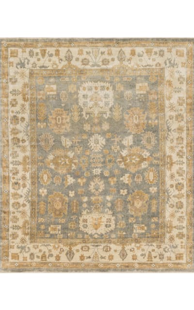 Bogart BG-02 Blue - Ivory Area Rug