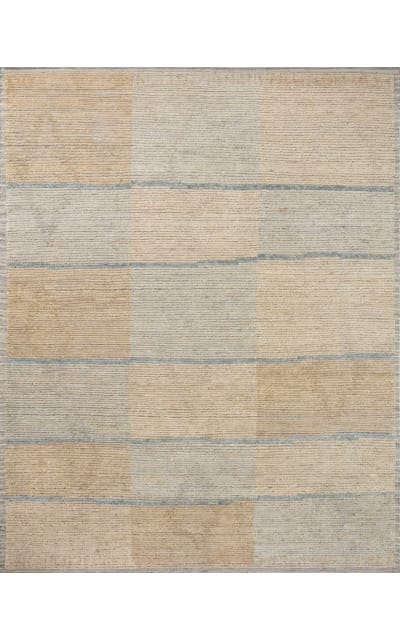 Amber Lewis x Loloi Briyana Bri-02 Sky - Wheat Rug