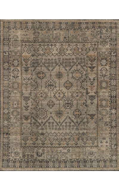 Heirloom HQ-06 Bone - Charcoal Area Rug