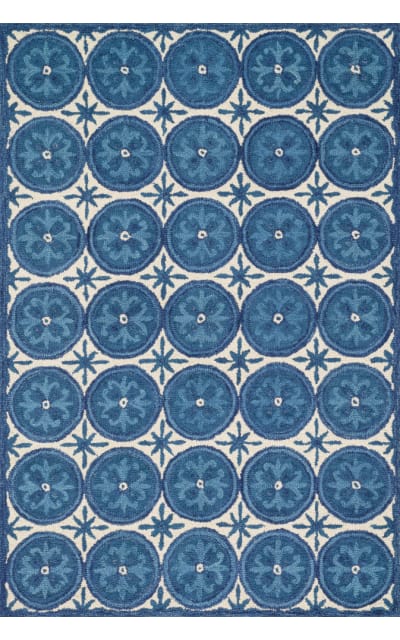 Sample Sale 102644R Ivory - Blue Area Rug Last Chance