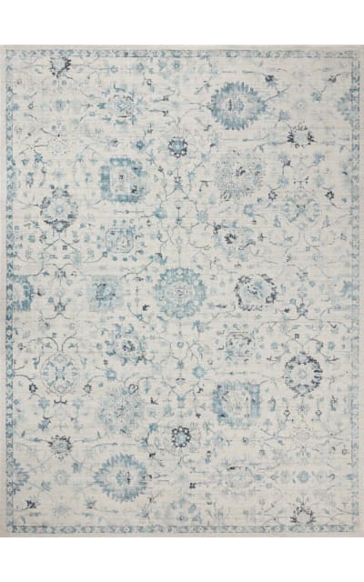 Marcella Mac-02 Blue - Ivory Area Rug