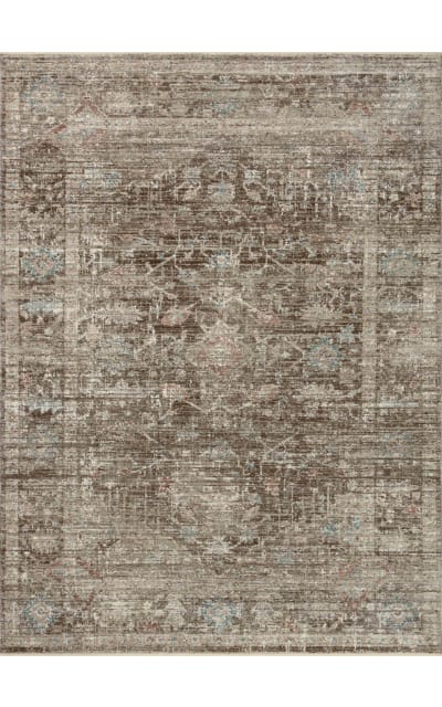 Magnolia Home by Joanna Gaines x Loloi Millie Mie-03 Charcoal - Dove Rug