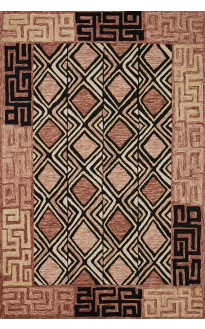 Nala NAL-06 Rose - Black Area Rug