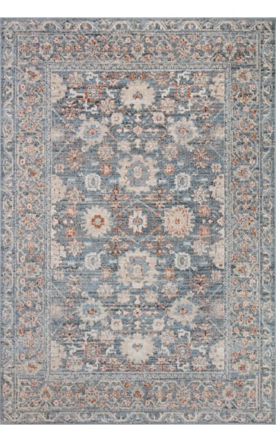 Odette Odt-07 Sky - Rust Area Rug