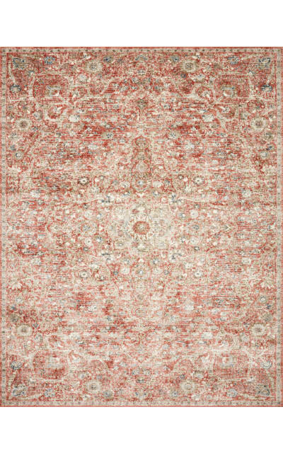 Saban SAB-02 Rust - Beige Area Rug