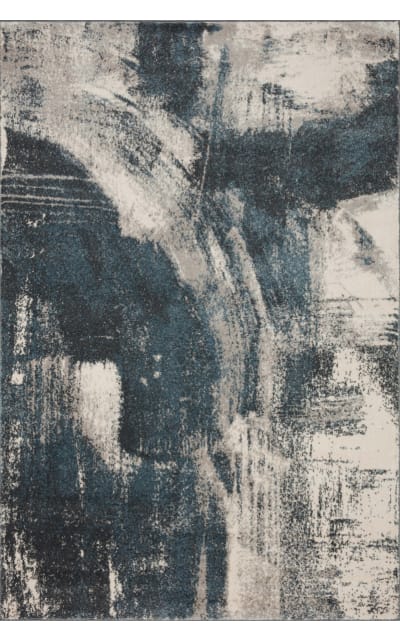 Spirit SPI-04 Indigo - Ivory Area Rug