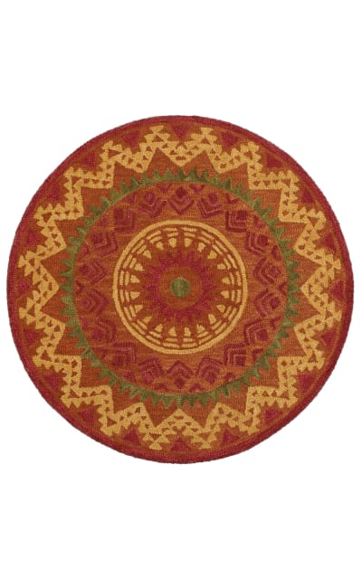 Lr Resources Dazzle 54059 Rust Area Rug