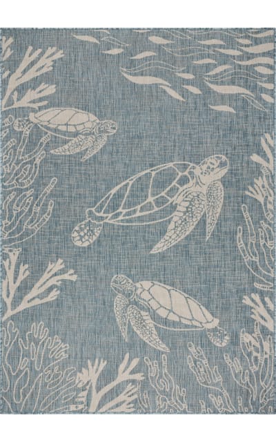 Lr Resources Seaside 81879AQT Area Rug