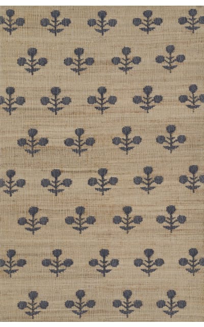 Momeni Orchard by Erin Gates Bloom Orc-2 Blue Area Rug