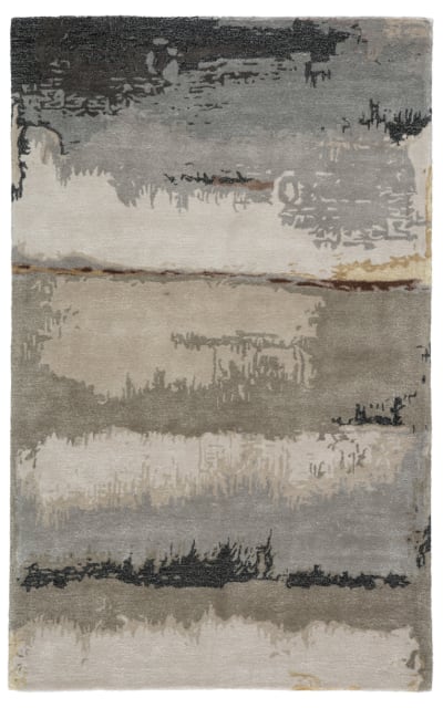 Genesis Ges38 Juna Black - Taupe Area Rug