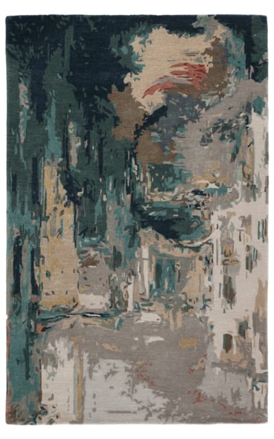 Genesis Ges46 Luella Teal - Gray Area Rug