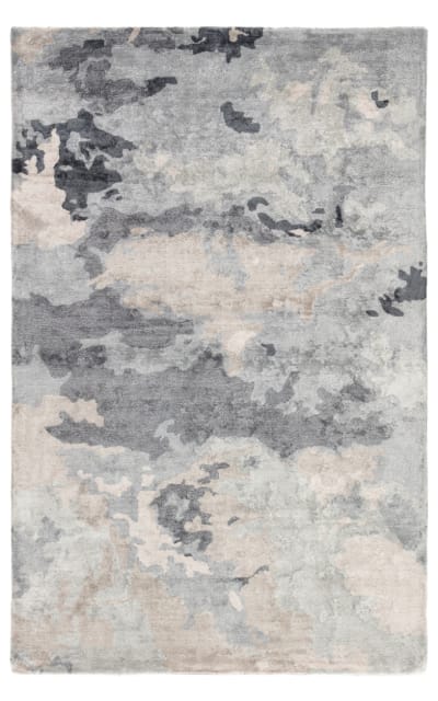 Transcend Glacier Trd04 Gray - Dark Blue Area Rug