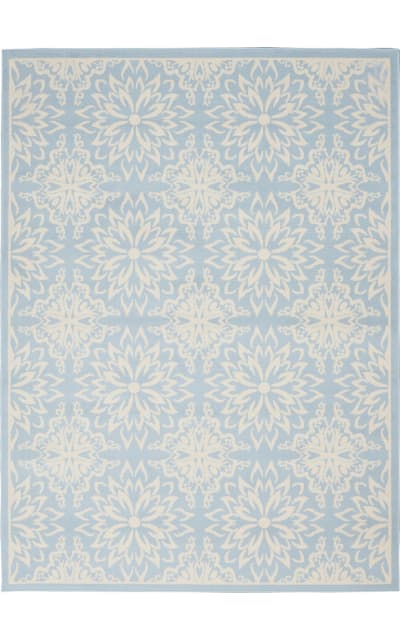 Jubilant JUB06 Ivory Light Blue Area Rug