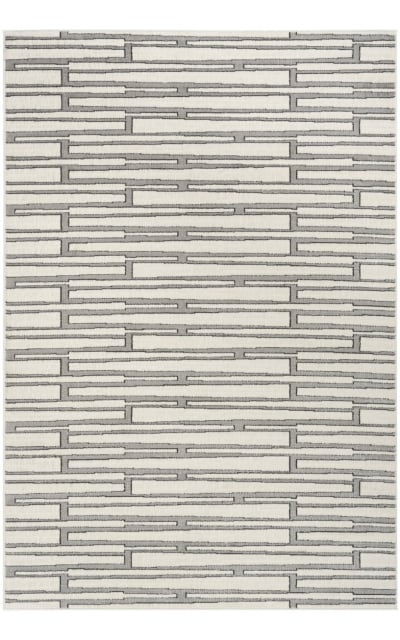Nordic Nrc02 Ivory Grey Area Rug