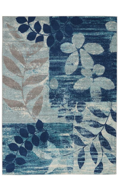 Nourison Tranquil Tra01 Navy - Light Blue Area Rug