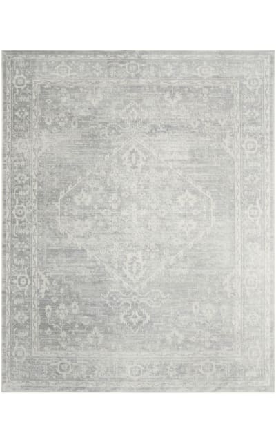 Astra Machine Washable Asw11 Light Grey Area Rug