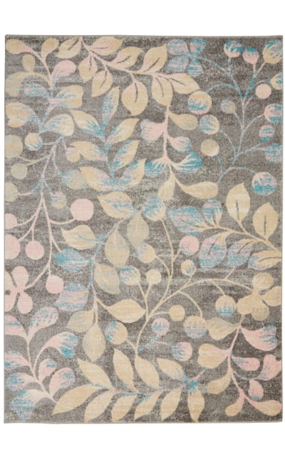 Nourison Tranquil Tra03 Grey - Beige Area Rug