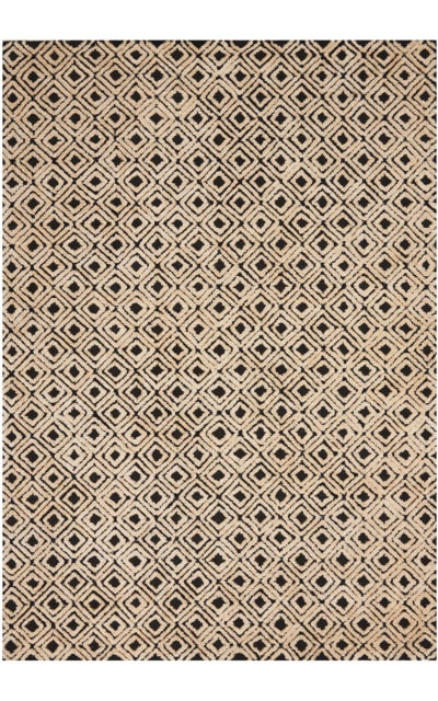 Nourison Deco Mod Dec02 Black - Beige Area Rug