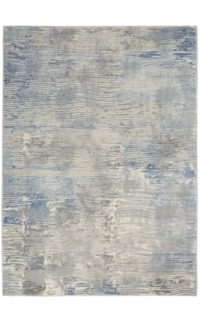 Solace Sla01 Ivory - Grey - Blue Area Rug