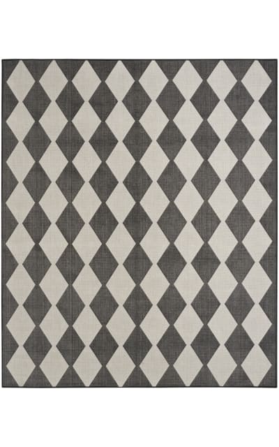 Positano Pos04 Black Area Rug