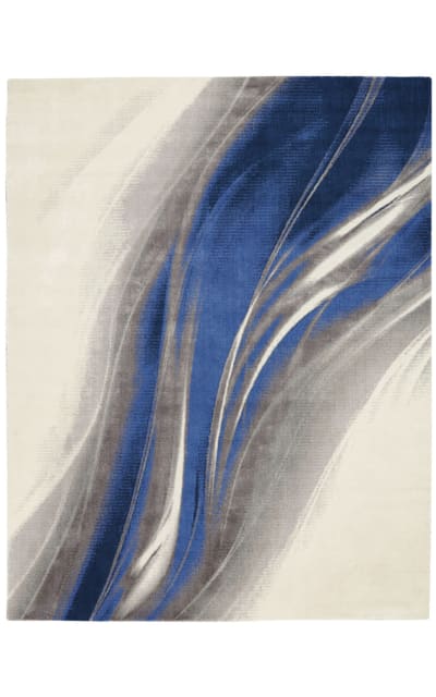 Nourison Twilight Twi28 Ivory Grey Blue 208055 Area Rug