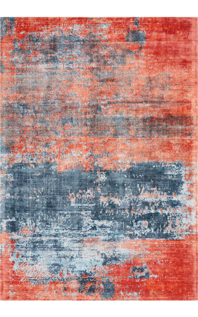 Nourison Safari Dreams Ki374 Blue - Brick Area Rug