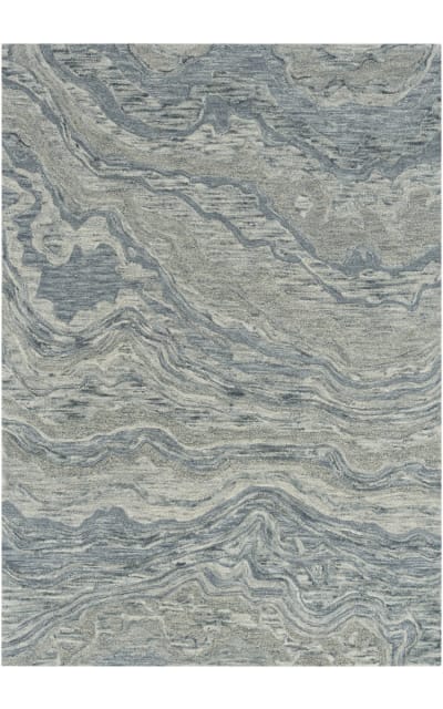 Graceful Gru01 Blue Area Rug